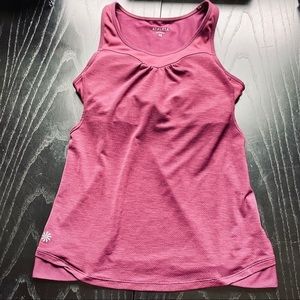 Athleta Yoga Racerback Workout Tank with Bra NWOT